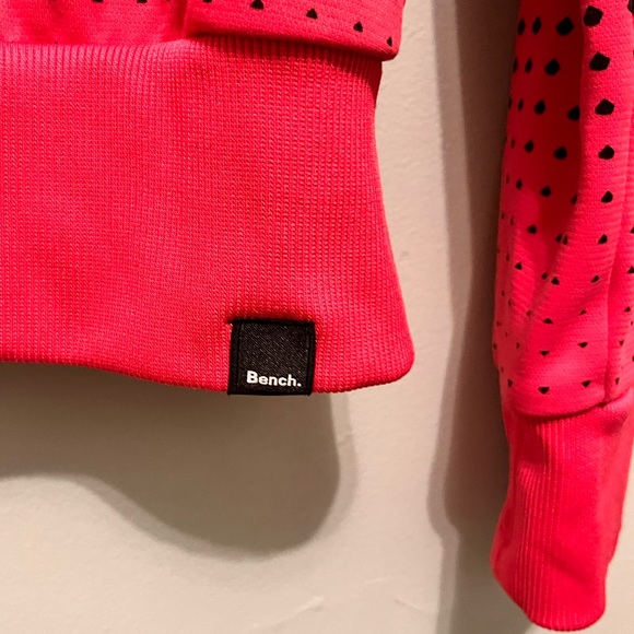 Bench - Women’s Small - Pink and Black Zip-up Hoodie - 100% Polyester - - Picture 3 of 15